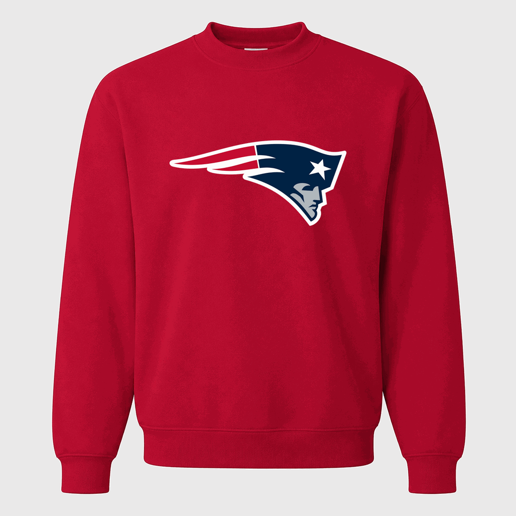 Men's New England Patriots Crewneck Sweatshirt - Red