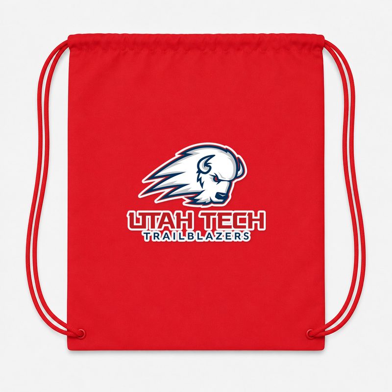 Utah Tech Trailblazers Drawstring Bag - Red
