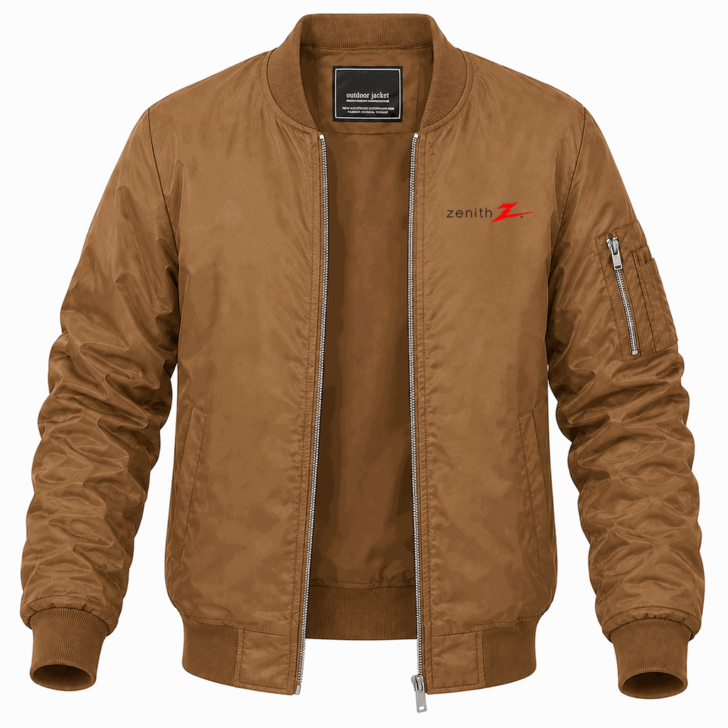 Men's Zenith Lightweight Bomber Jacket - Brown