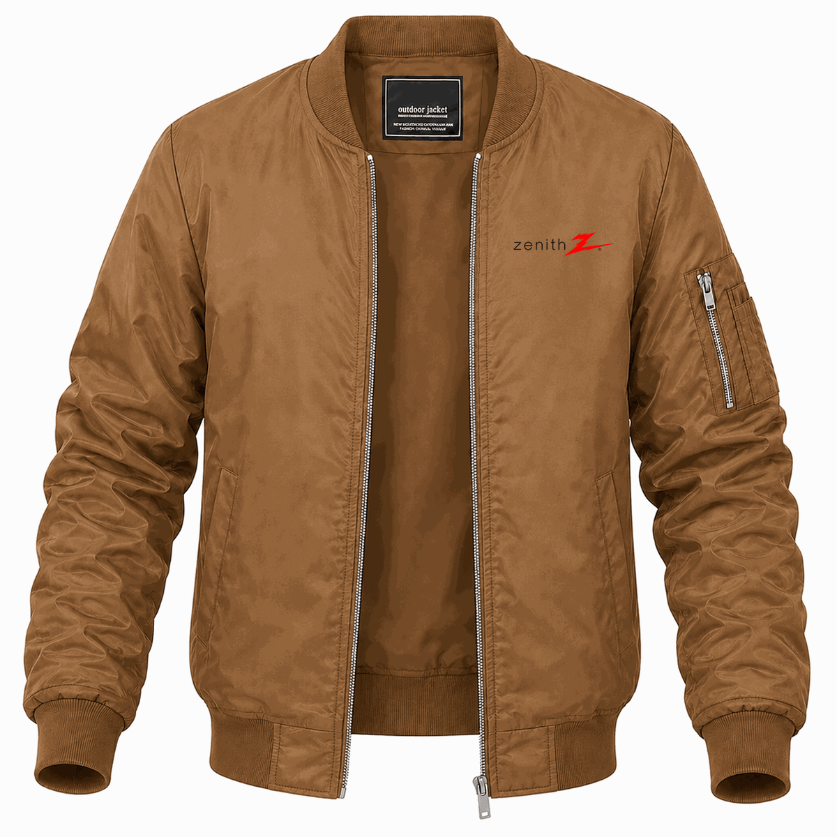 Men's Zenith Lightweight Bomber Jacket - Brown