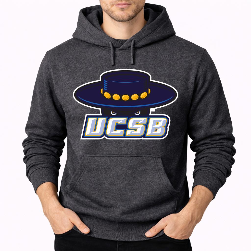 Men's UCSB Gauchos Pullover Hoodie - Charcoal