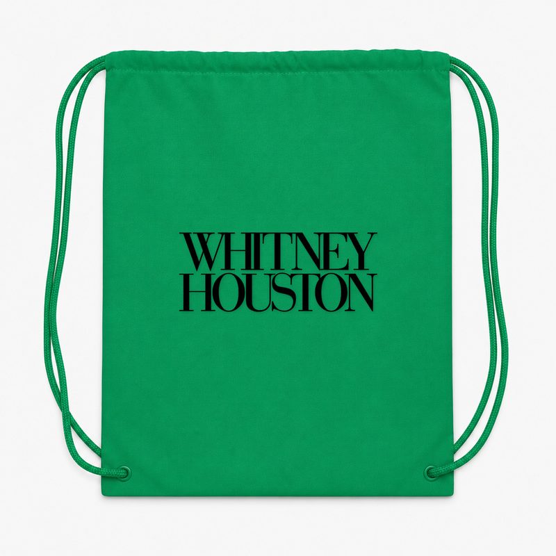 Whitney Houston Drawstring Bag - Green
