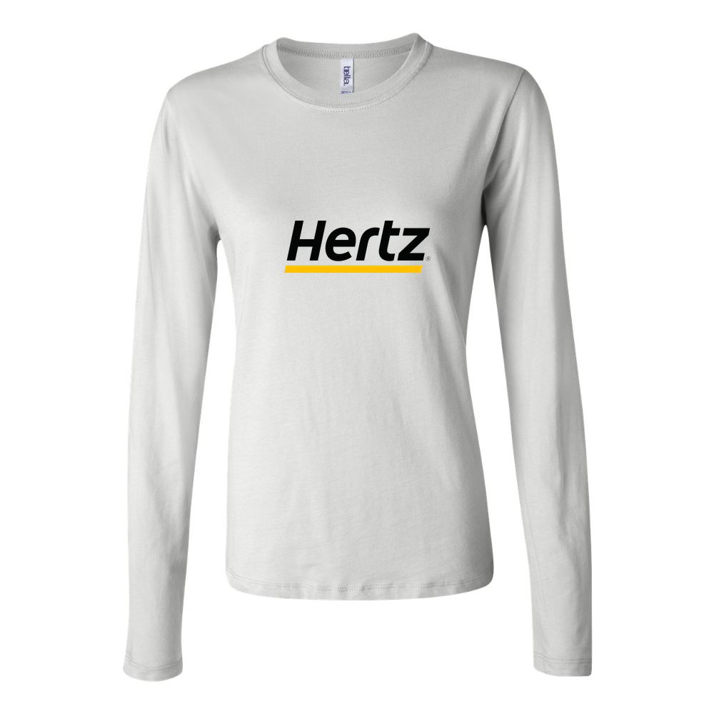 Women's Hertz Long Sleeve T-Shirt - White