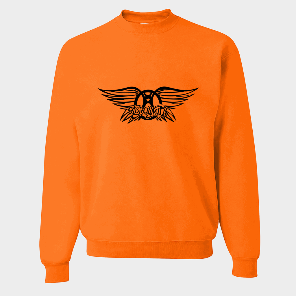 Men's Aerosmith Crewneck Sweatshirt - Orange