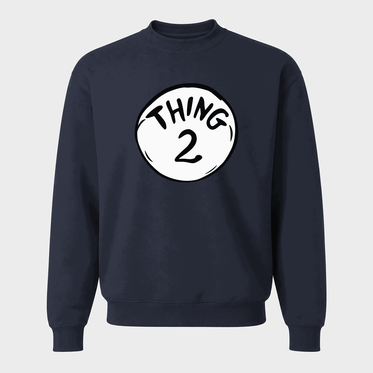 Men's Dr. Seuss Thing 2 Crewneck Sweatshirt - Navy