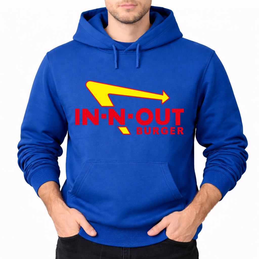 Men's In-N-Out Burger Pullover Hoodie - Blue
