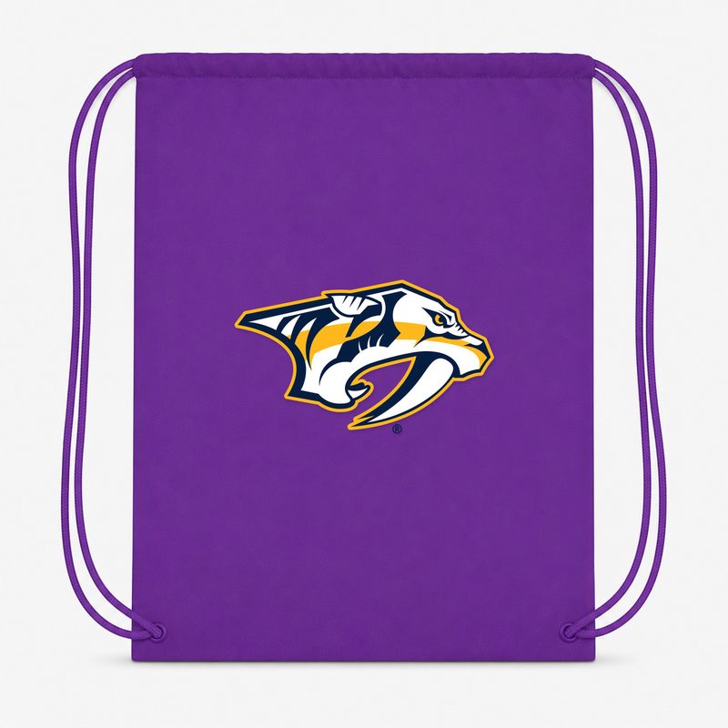 Nashville Predators Drawstring Bag - Purple