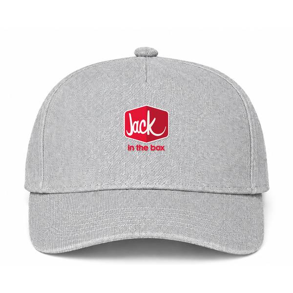 Jack in the Box Logo Gray Dad Baseball Cap Hat