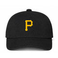 Pittsburgh Pirates MLB Logo Black Dad Baseball Cap Hat