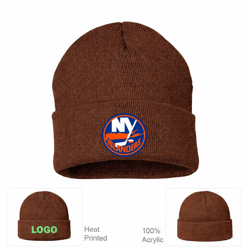 New York Islanders Brown Beanie Hat
