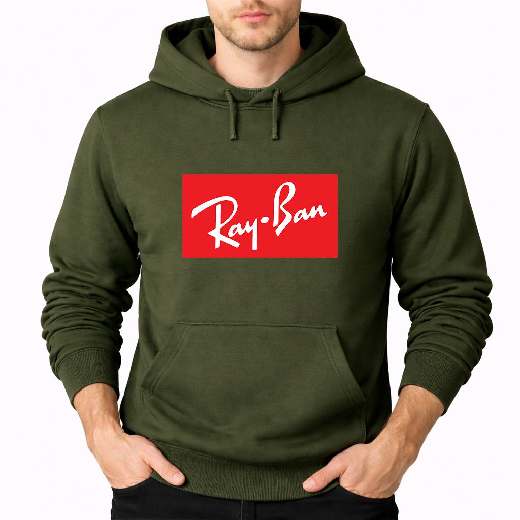 Men's Ray-Ban Pullover Hoodie - Army Green