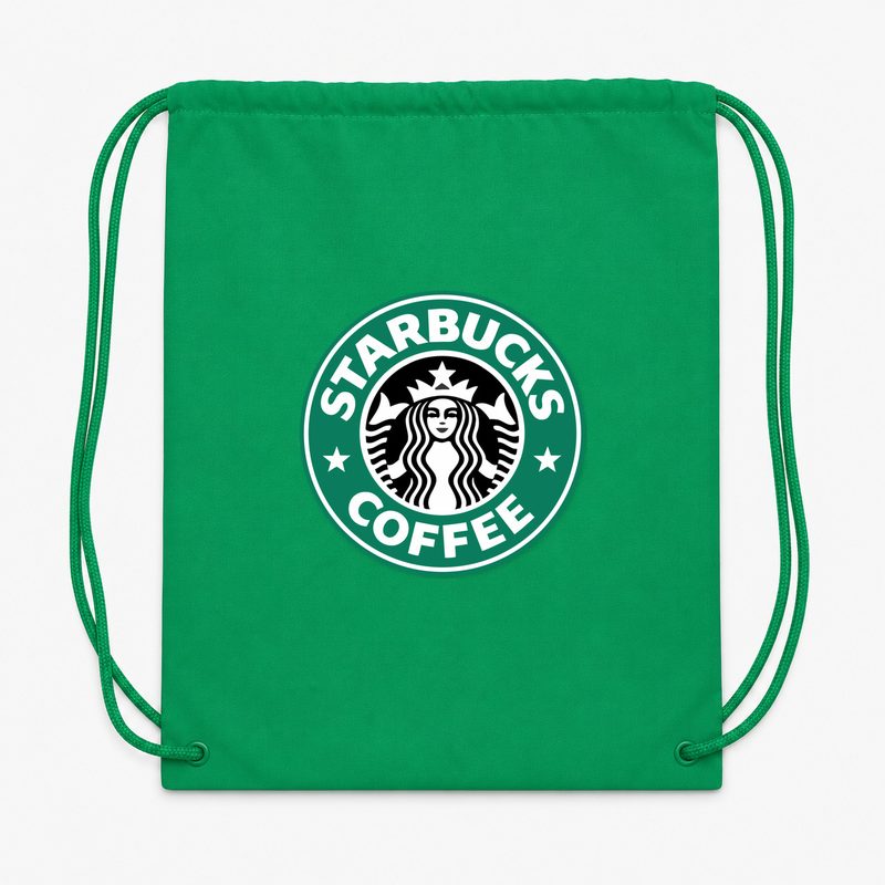 Starbucks Coffee Drawstring Bag - Green