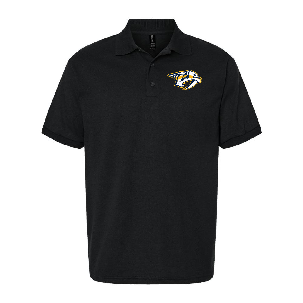Men's Nashville Predators Dry Blend Polo - Black