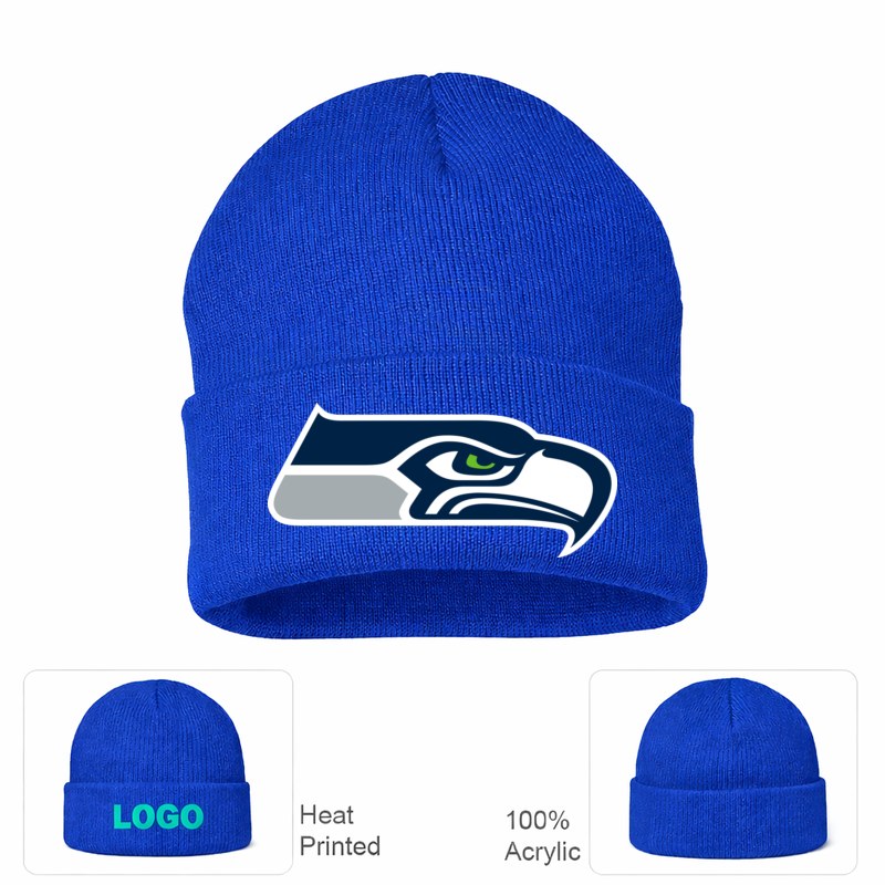 Seattle Seahawks Royal Blue Beanie Hat