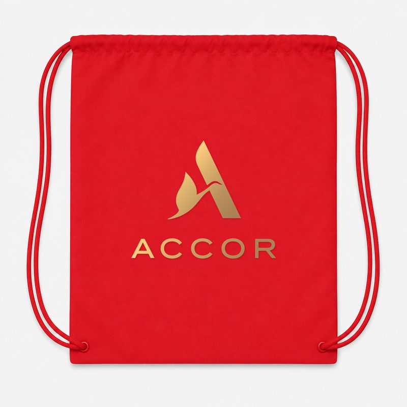 Accor Drawstring Bag - Red