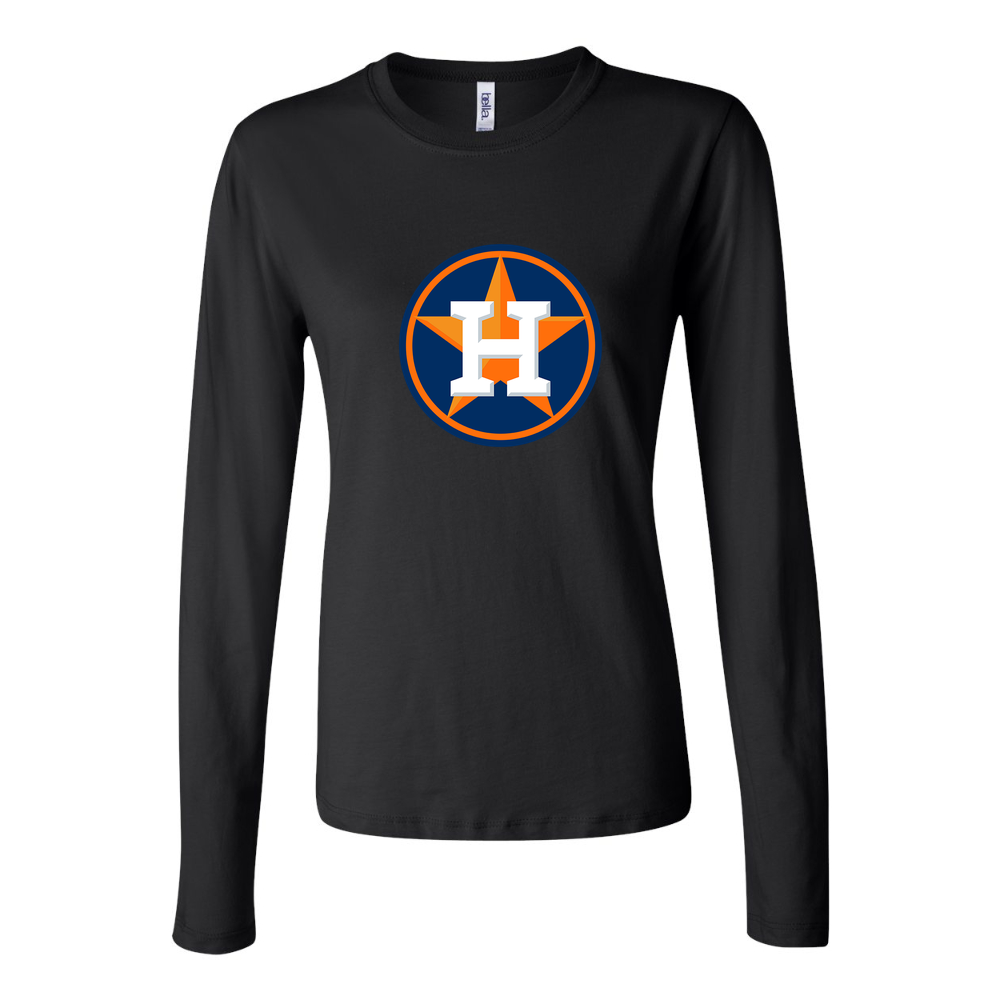 Women's Houston Astros Long Sleeve T-Shirt - Black