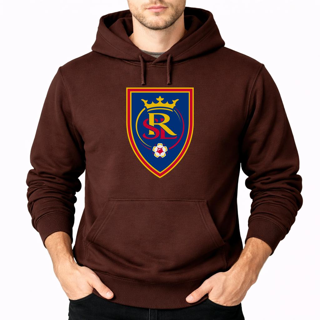 Men's Real Salt Lake Soccer Pullover Hoodie - Brown