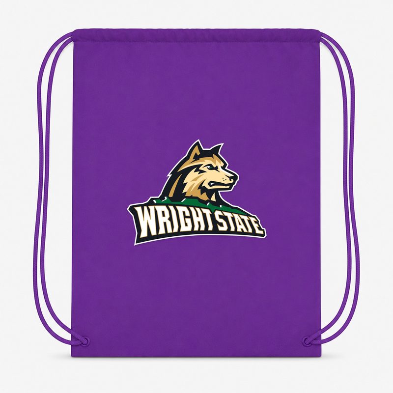 Wright State Raiders Drawstring Bag - Purple