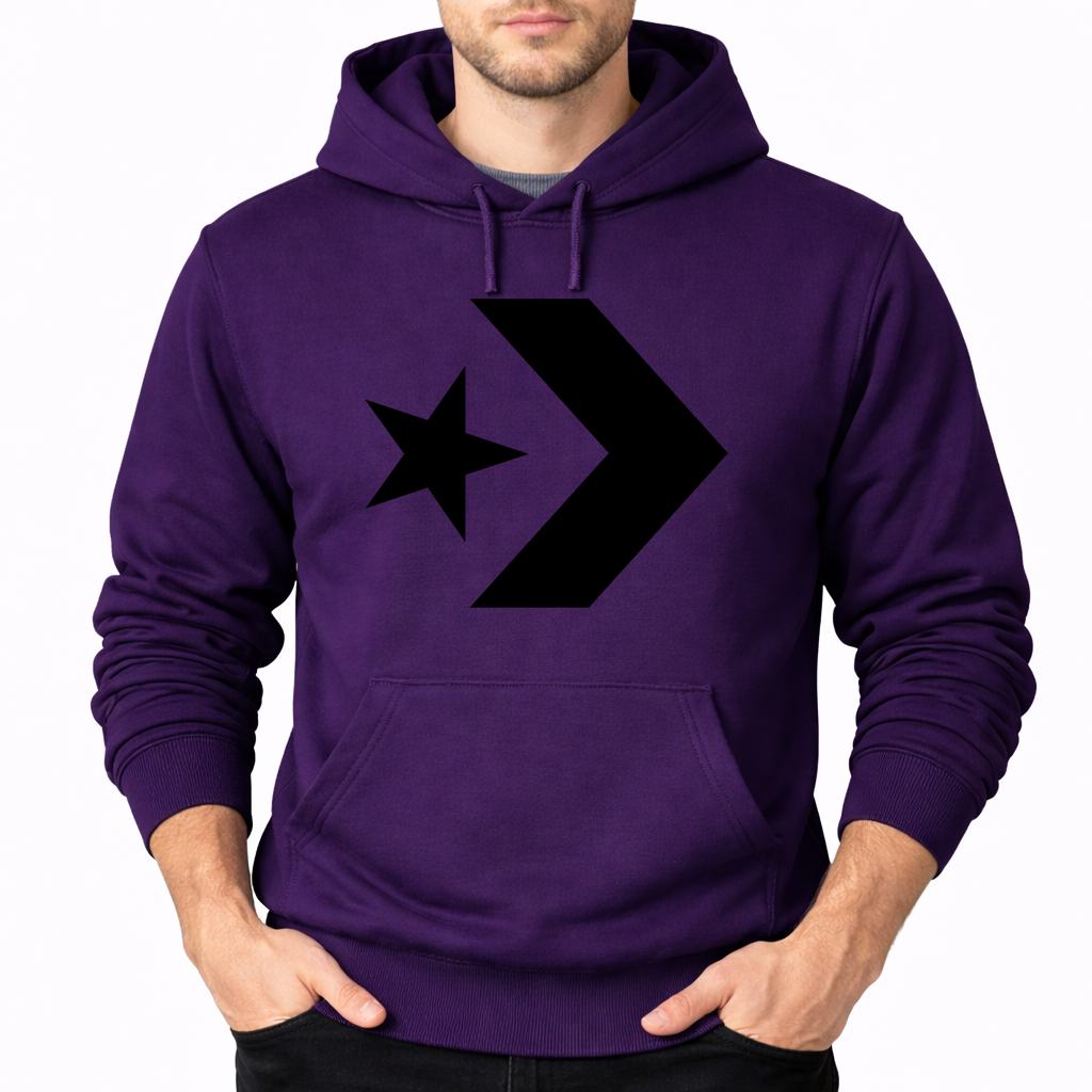 Men's Converse Pullover Hoodie - Purple