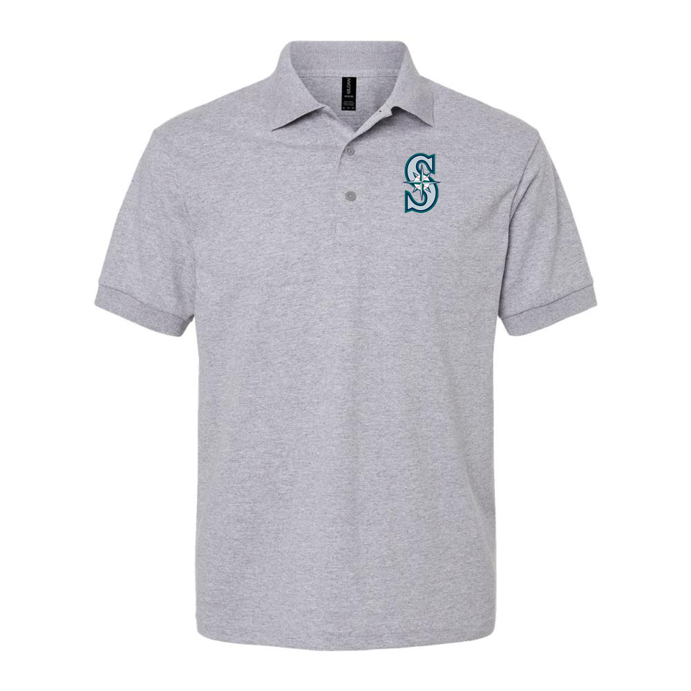 Men's Seattle Mariners Dry Blend Polo - Gray