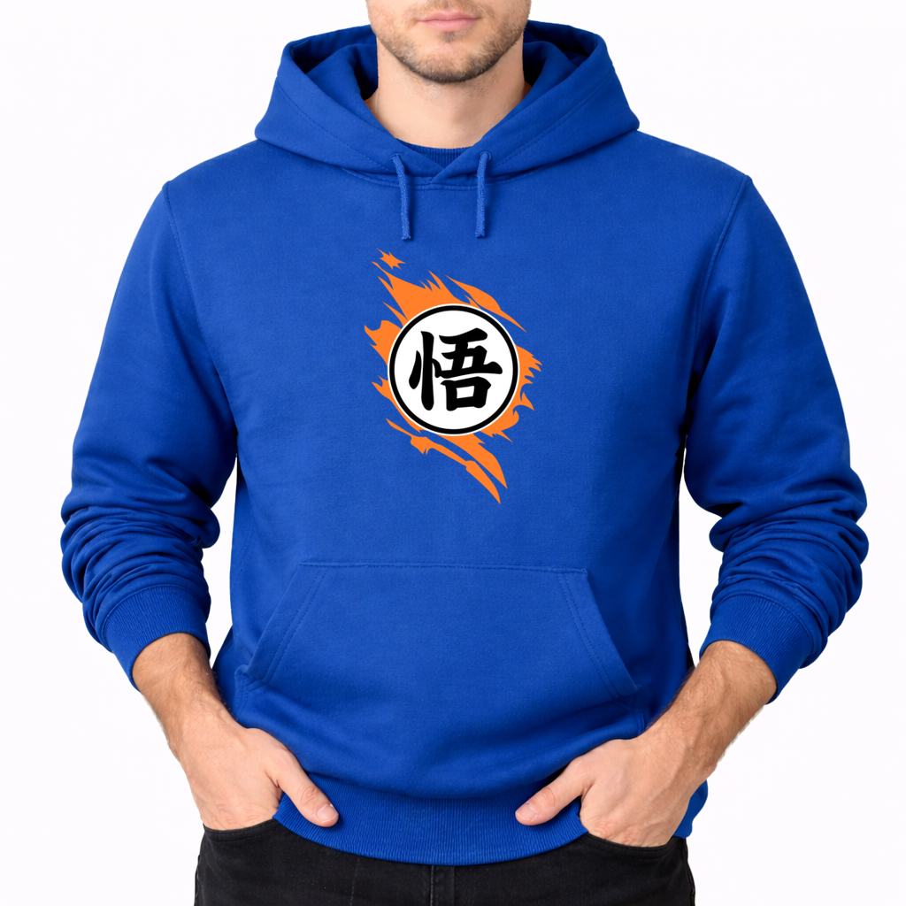 Men's Dragon Ball Z Pullover Hoodie - Blue
