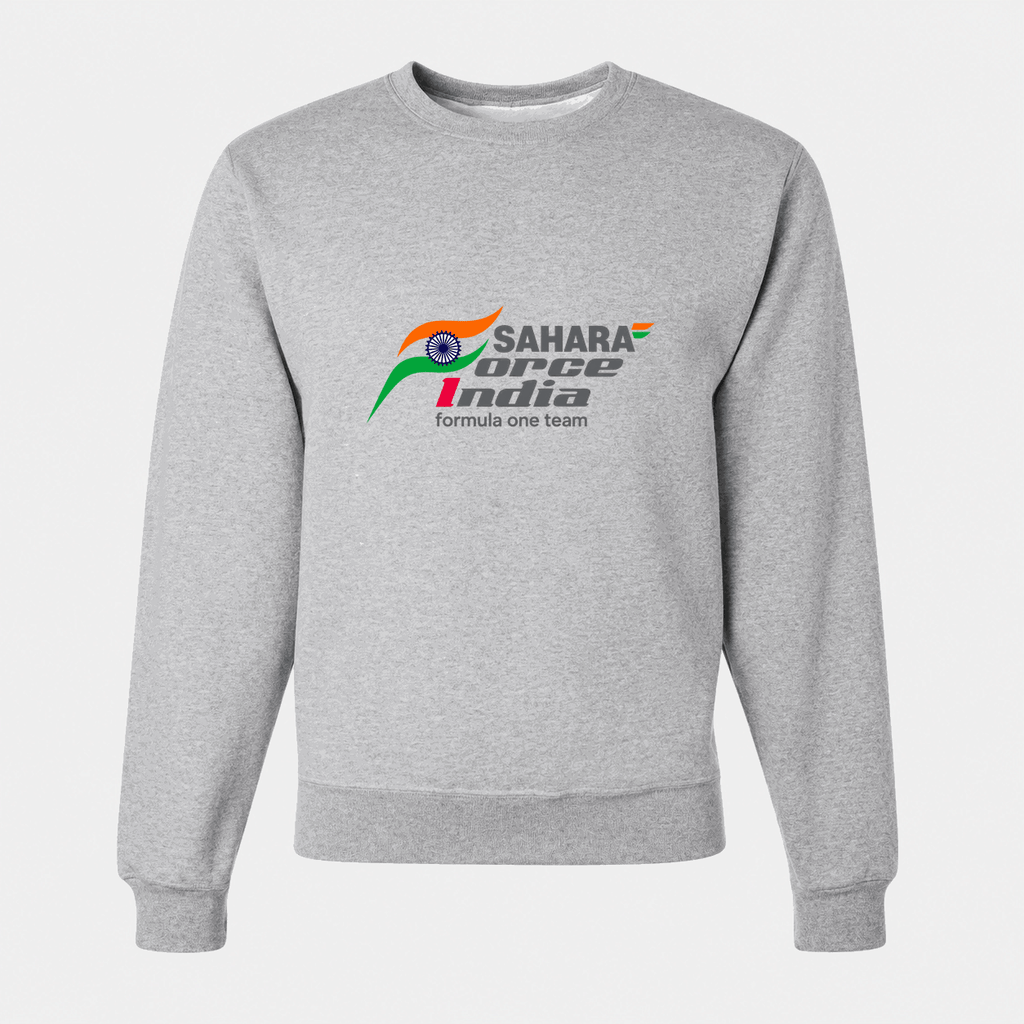 Men's Sahara Force India Formula One Team Crewneck Sweatshirt - Gray