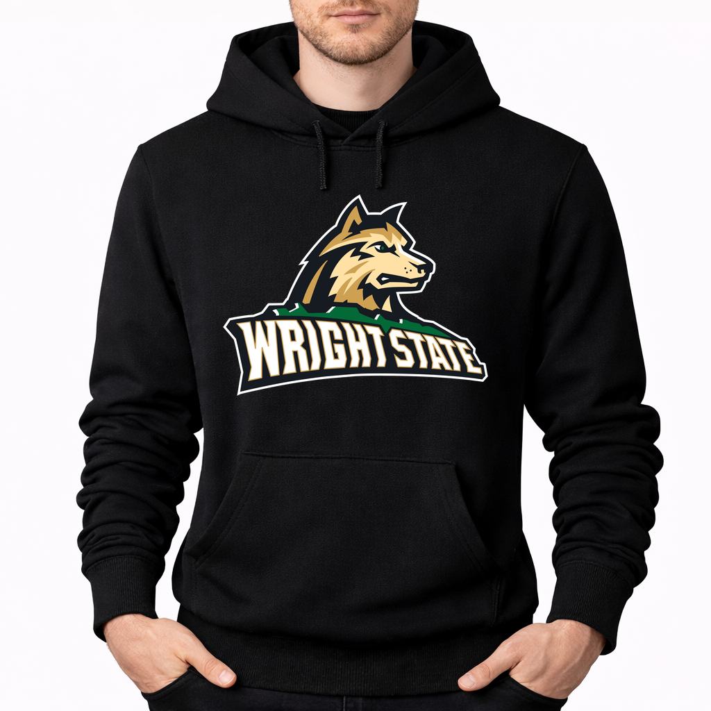 Men's Wright State Raiders Pullover Hoodie - Black