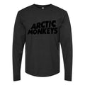 Men's Arctic-Monkeys-Logo Long sleeves Cotton Blend T-Shirt - Black