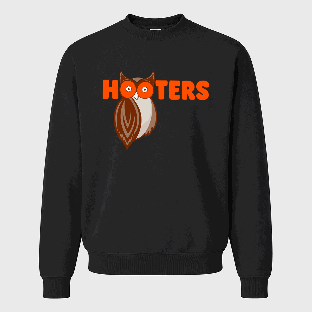Men's Hooters Crewneck Sweatshirt - Black