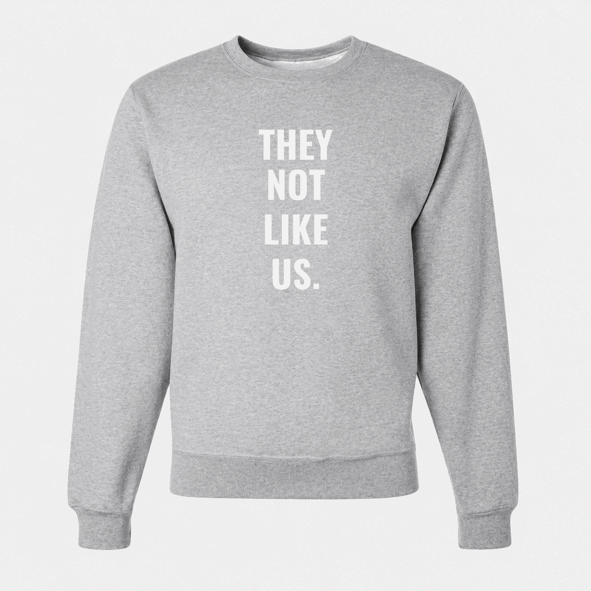 Men's They Not Like Us Crewneck Sweatshirt - Gray