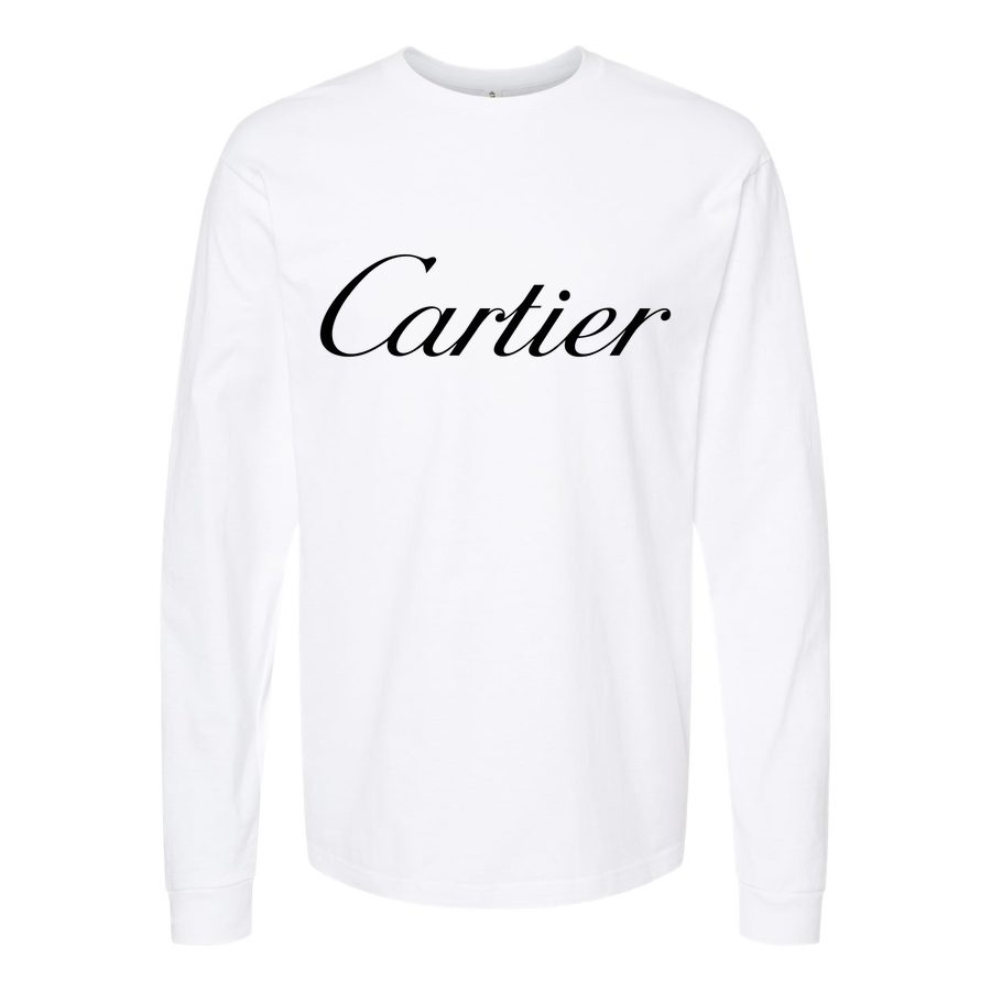 Men's Cartier Long sleeves Cotton Blend T-Shirt - White