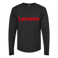 Men's Lenovo Long sleeves Cotton Blend T-Shirt - Black