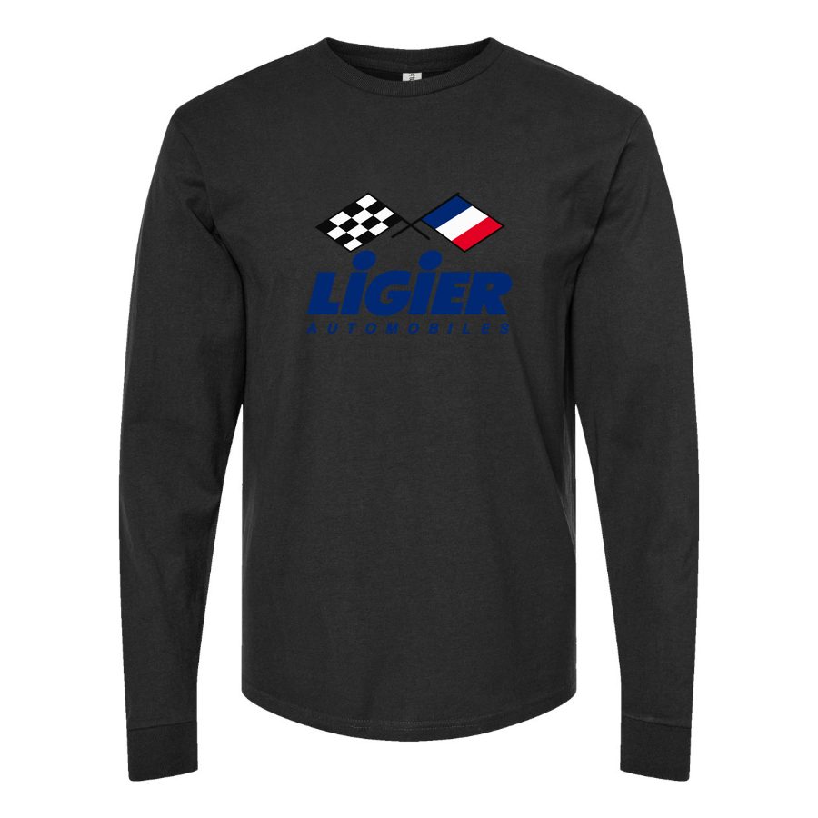 Men's Ligier Automobiles Long sleeves Cotton Blend T-Shirt - Black