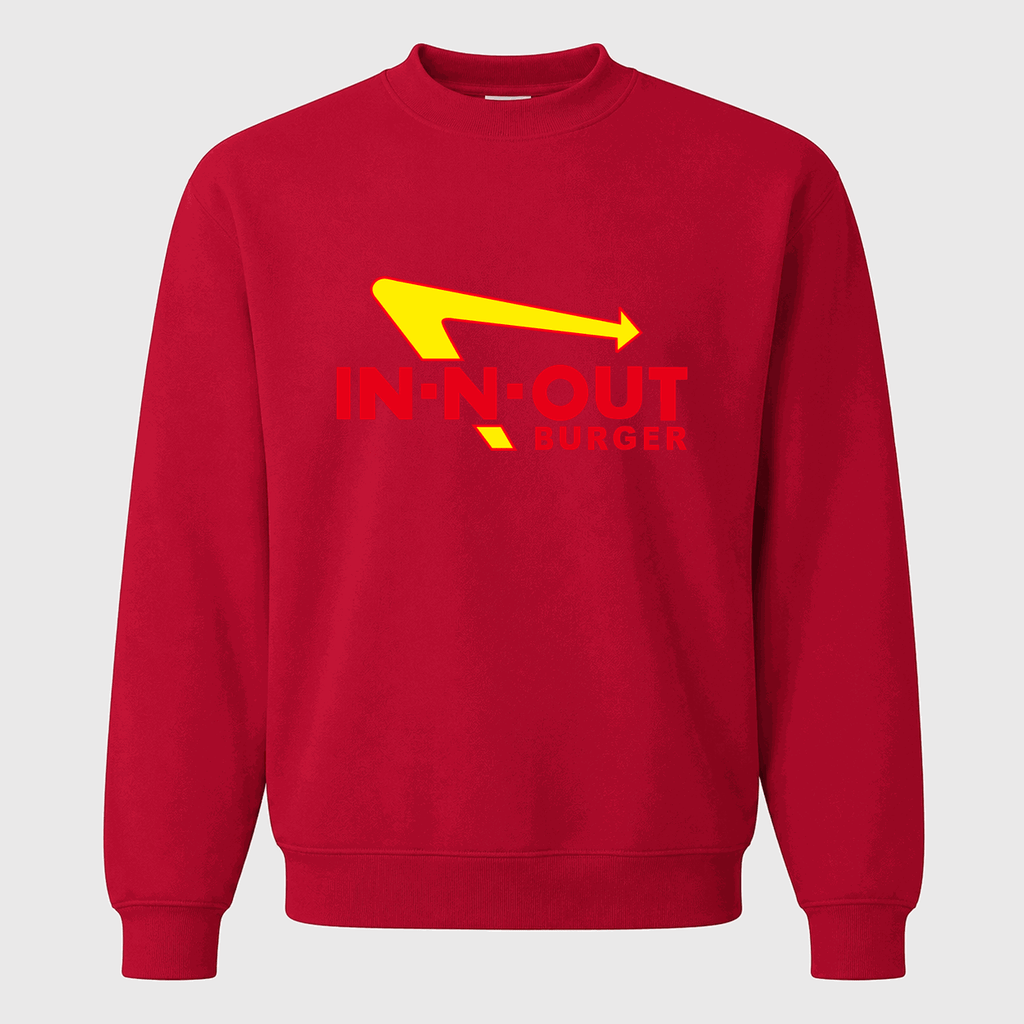 Men's In-N-Out Burger Crewneck Sweatshirt - Red