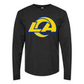 Men's Los Angeles Rams Long sleeves Cotton Blend T-Shirt - Black