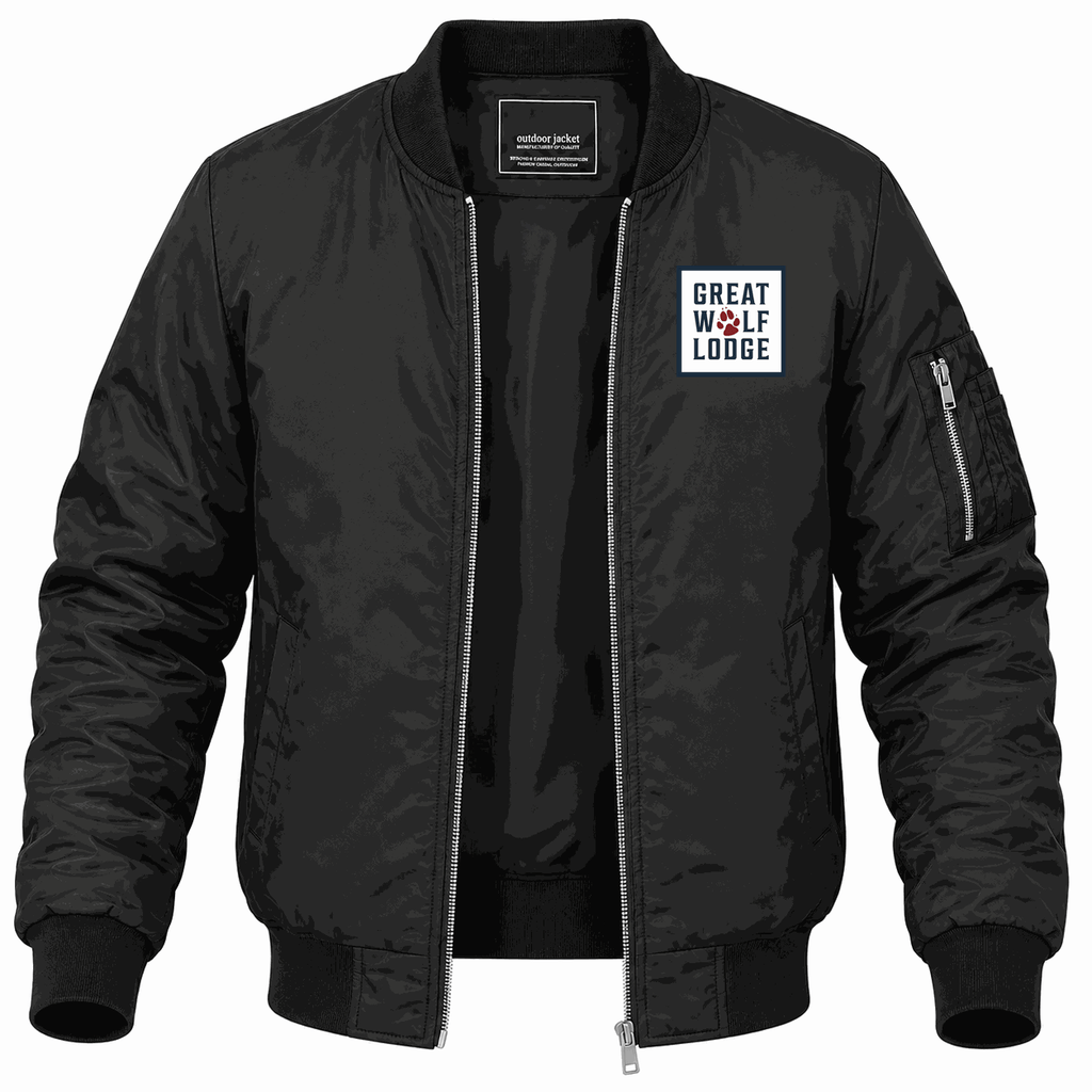 Men's Great Wolf Lodge Lightweight Bomber Jacket - Black