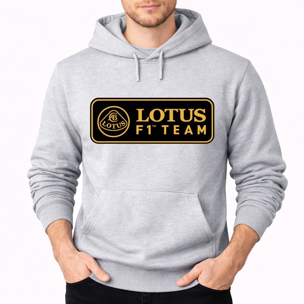 Men's Lotus F1 Team Pullover Hoodie - Gray