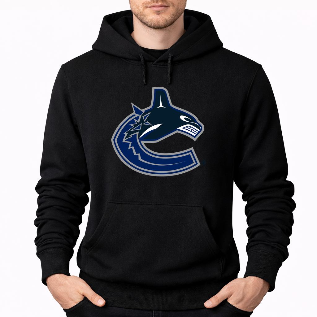 Men's Vancouver Canucks Pullover Hoodie - Black