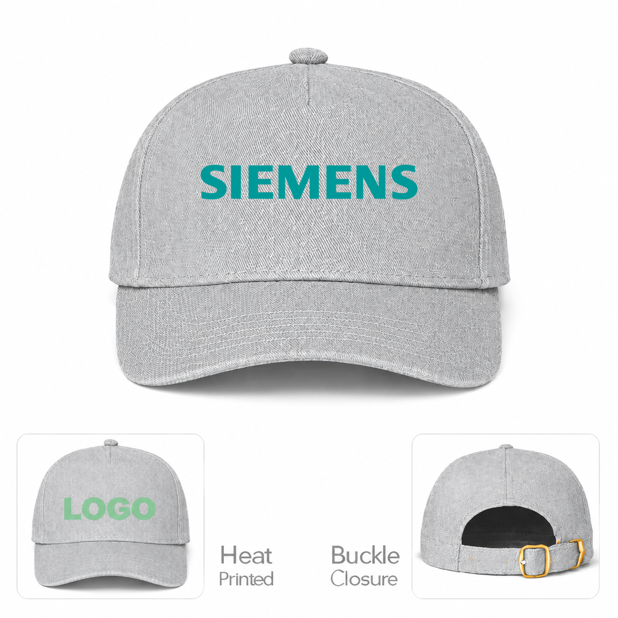Siemens Gray Dad Baseball Cap Hat