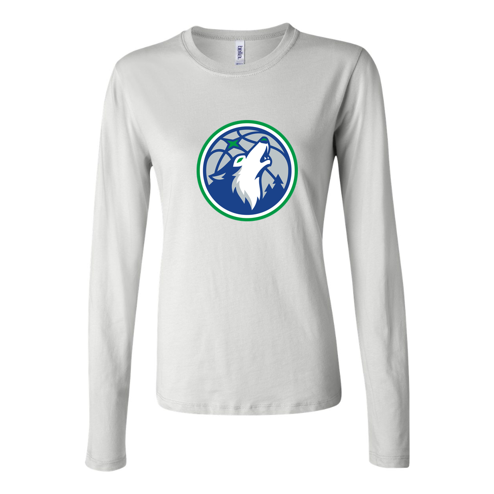 Women's Minnesota Timberwolves Long Sleeve T-Shirt - White