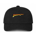 Indiana Jones Logo Version 2 Black Dad Baseball Cap Hat