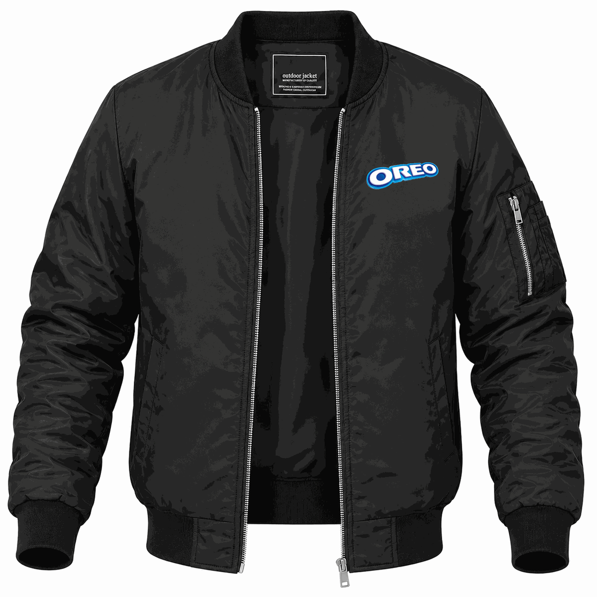 Men's Oreo Lightweight Bomber Jacket - Black