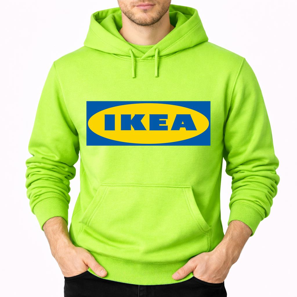 Men's Ikea Pullover Hoodie - Lime green