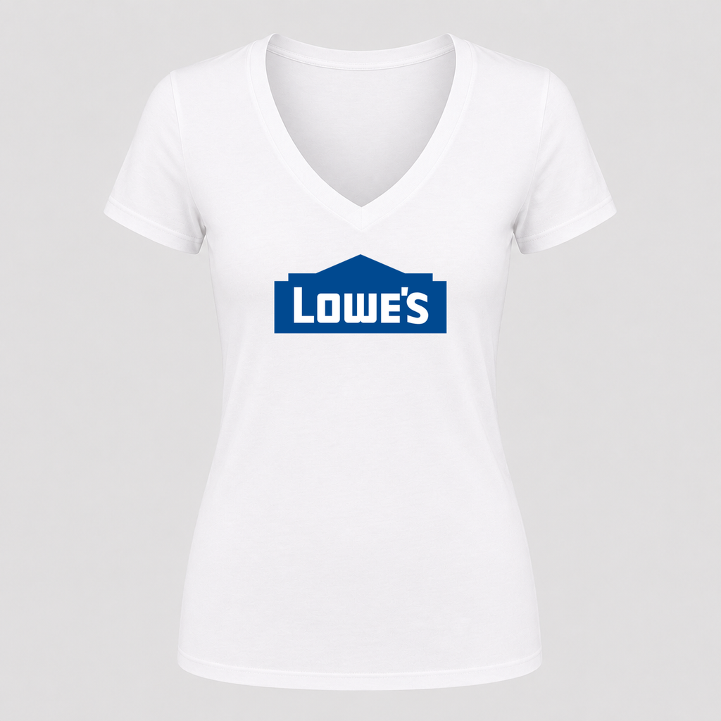 Women's Lowe’s V Neck T-Shirt in white