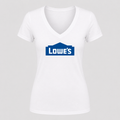Women's Lowe’s V Neck T-Shirt in white