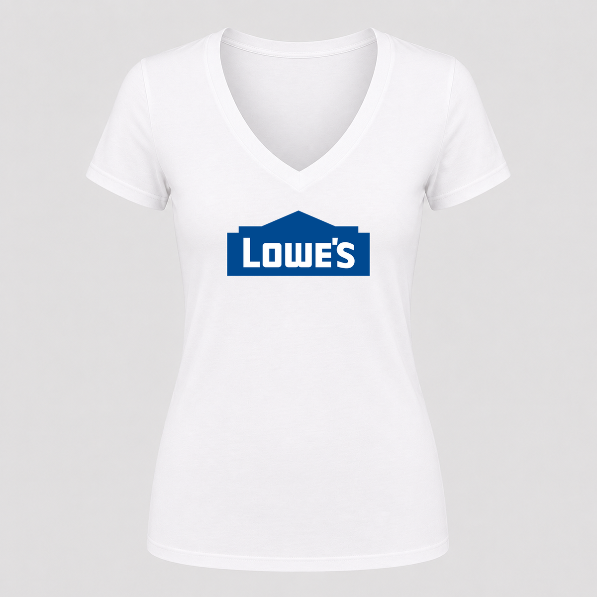 Women's Lowe’s V Neck T-Shirt in white
