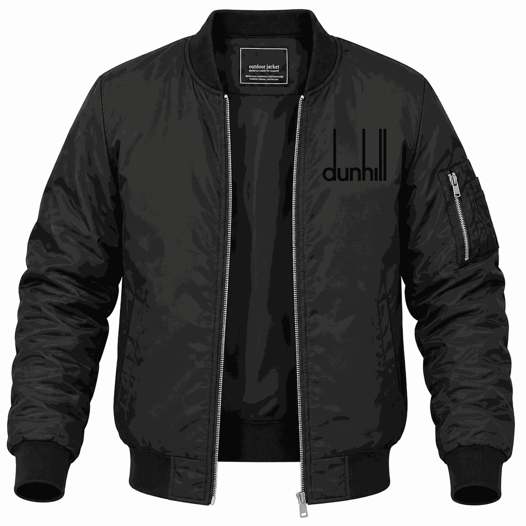 Men's Dunhill black Lightweight Bomber Jacket - Black