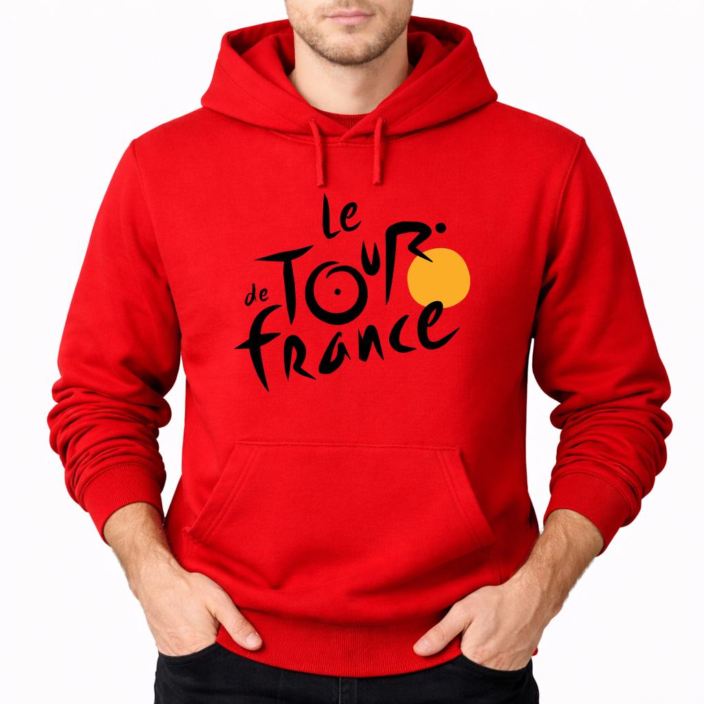 Men's Tour de France Pullover Hoodie - Red