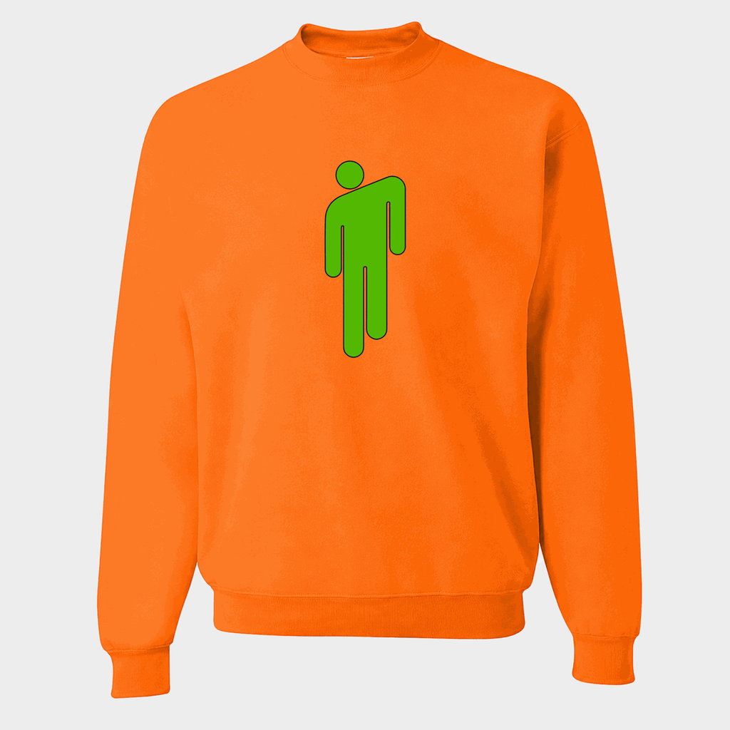 Men's Billie Eilish Crewneck Sweatshirt - Orange
