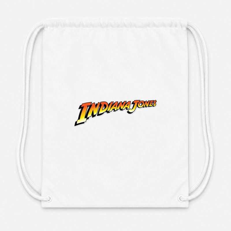 Indiana Jones PNG1 Drawstring Bag - White
